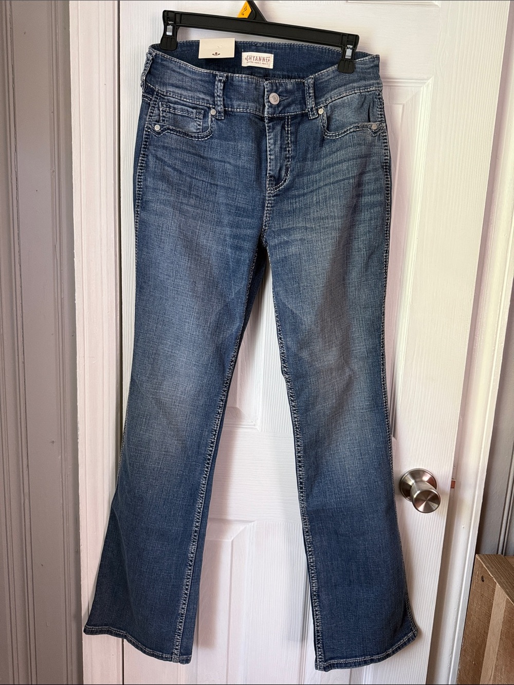 Shyanne Mid Rise Bootcut Jeans - Denim Blue